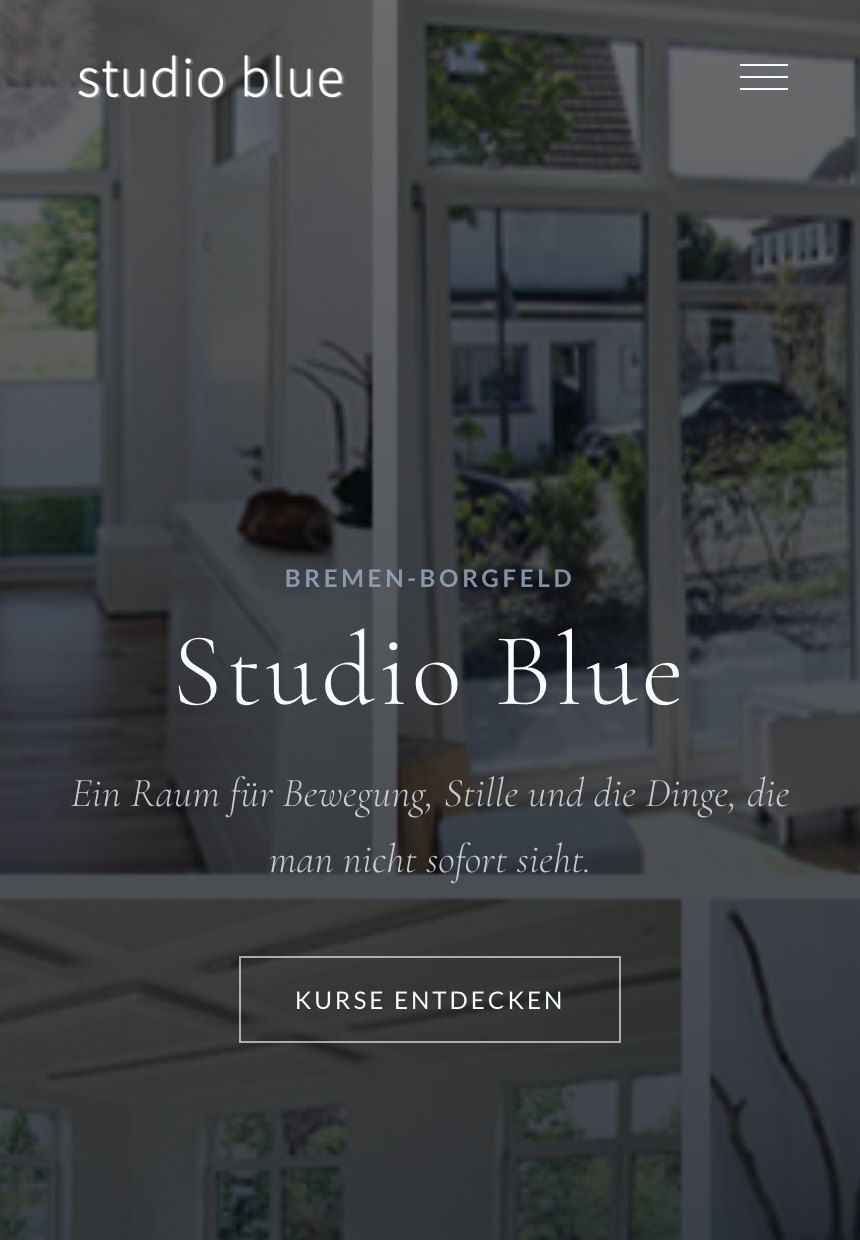 Website-Redesign Studio Blue · Bremen